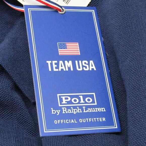 NEW POLO RALPH LAUREN Womens Polo Shirt Navy  Size XXL Team USA Flagbearer - Picture 5 of 12